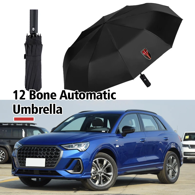 12 Bone Car Automatic Business Folding Umbrella Accessories For Hong Qi Red Flag H9 E-HS3 HS5 HS7 HS9