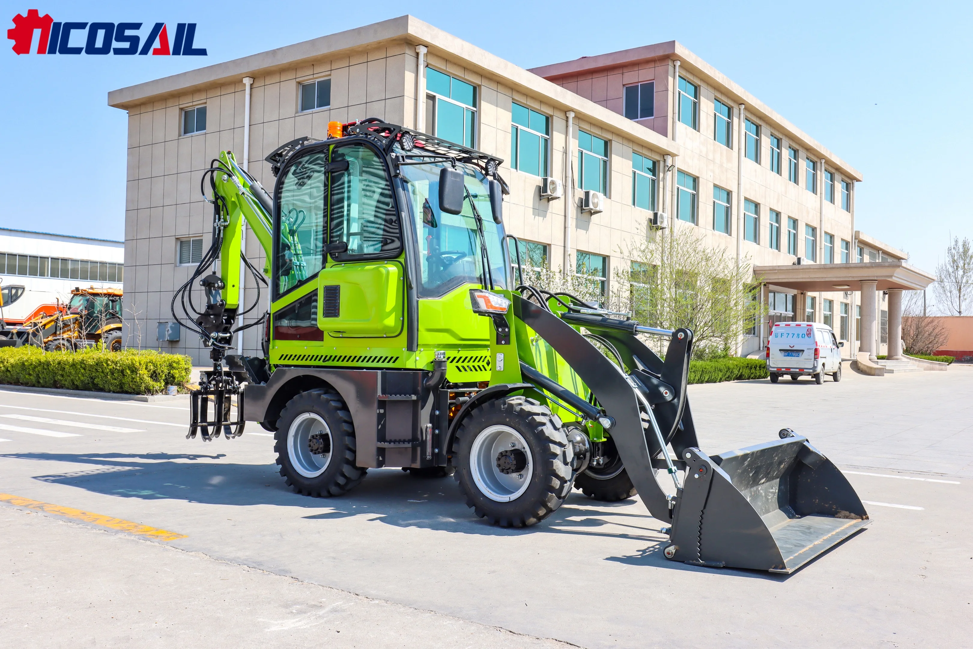 Small Multifunctional Customizable Loader Excavator Backhoe Loader Busy Two-End Operation 1