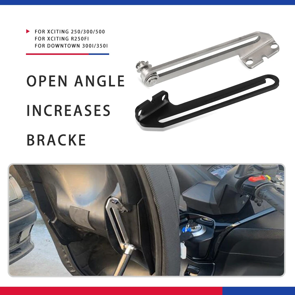Langdurige duurzaamheid Motor Zijstandaard Kickstand Zijstandaard Vergroten Extension Pads Voor KYMCO Xciting 250 Xciting 300 Xciting 400(Gold