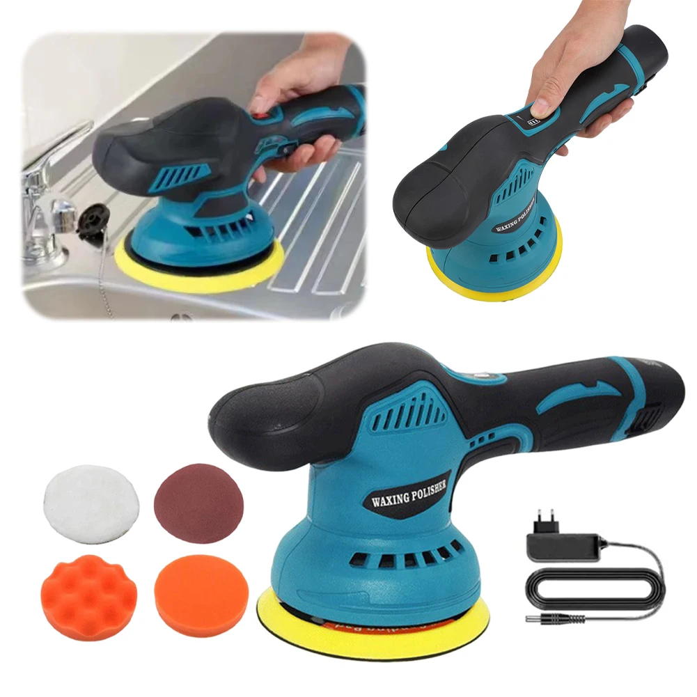 Cordless Car er Polisher with 8 Variable Speed Car er Waxer Kit Portable Kit for Detailing Polishing Waxing