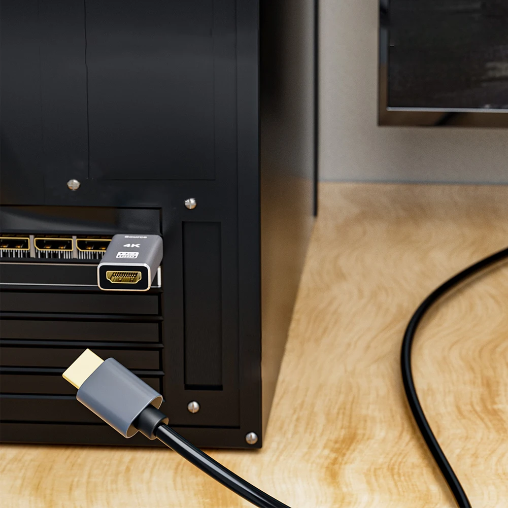 HDMI 호환 어댑터 수-암 DP 디스플레이 포트-HDMI 호환 어댑터, 모니터 PC 노트북용, 4K DP, 30Gbps