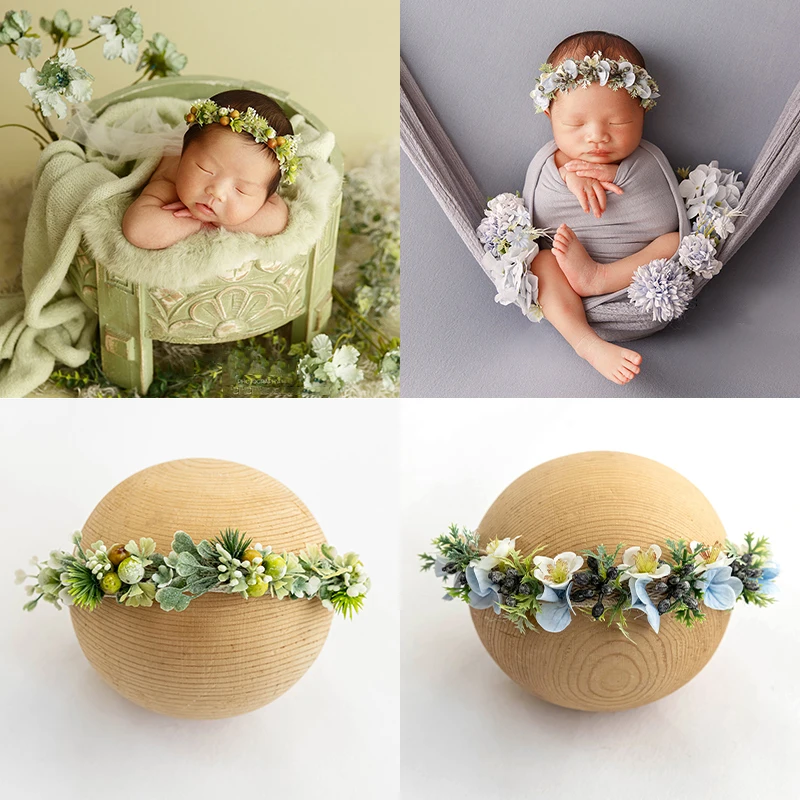Newborn Adjustable Flower Headband 5