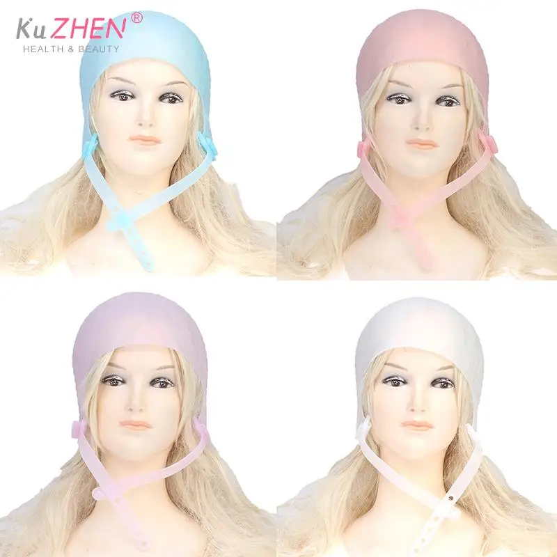 

1PCS Reusable Silicon Highlights Hat Hair Colouring Highlighting Dye Cap Frosting Tipping Dyeing Color Hair Color Styling Tool