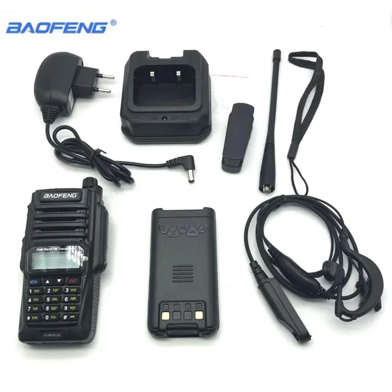 

Baofeng UV-9R plus IP68 Waterproof Walkie Talkie CB Ham 30-50 KM Long Range UV9R VHF UHF Dual Band Portable Two Way Radio