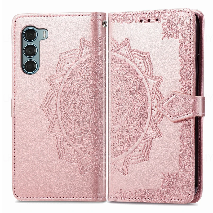 Floral Leather Wallet Flip Cover – Stylish and Elegant Design