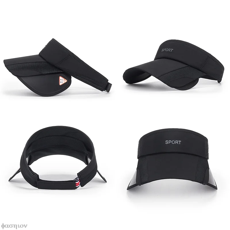 Outdoor Sport Tennis Running Golf Hat UV Protection Baseball Cap Empty Top Adjustable Visor Caps Women Men Headwear Tops Visors baseball caps,sports sun hats,golf caps