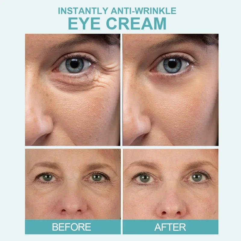 Eye Cream Instant Anti Wrinkle Fade Fine Lines Remove Dark Circles Eye Bags Lifting Firming Deep Care Anti Aging Moisturizing