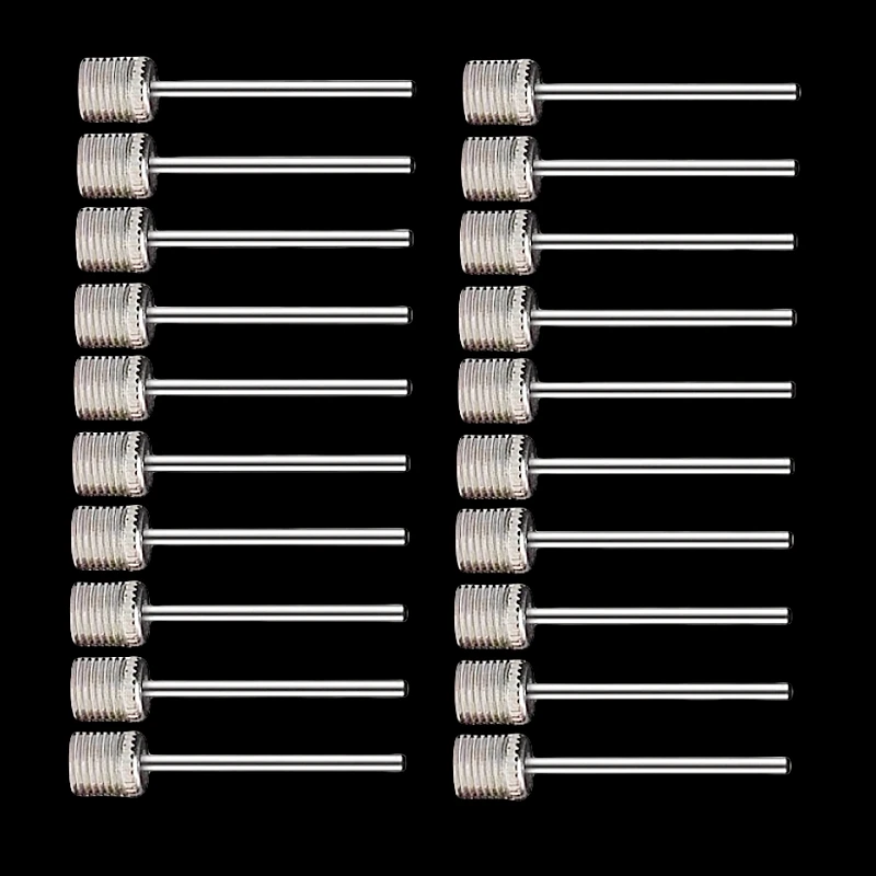 Sport Ball Inflating Pump Needle for Football Basketball Soccer Inflatable Air Valve Adaptor Stainless Steel Pump 10/20PCS