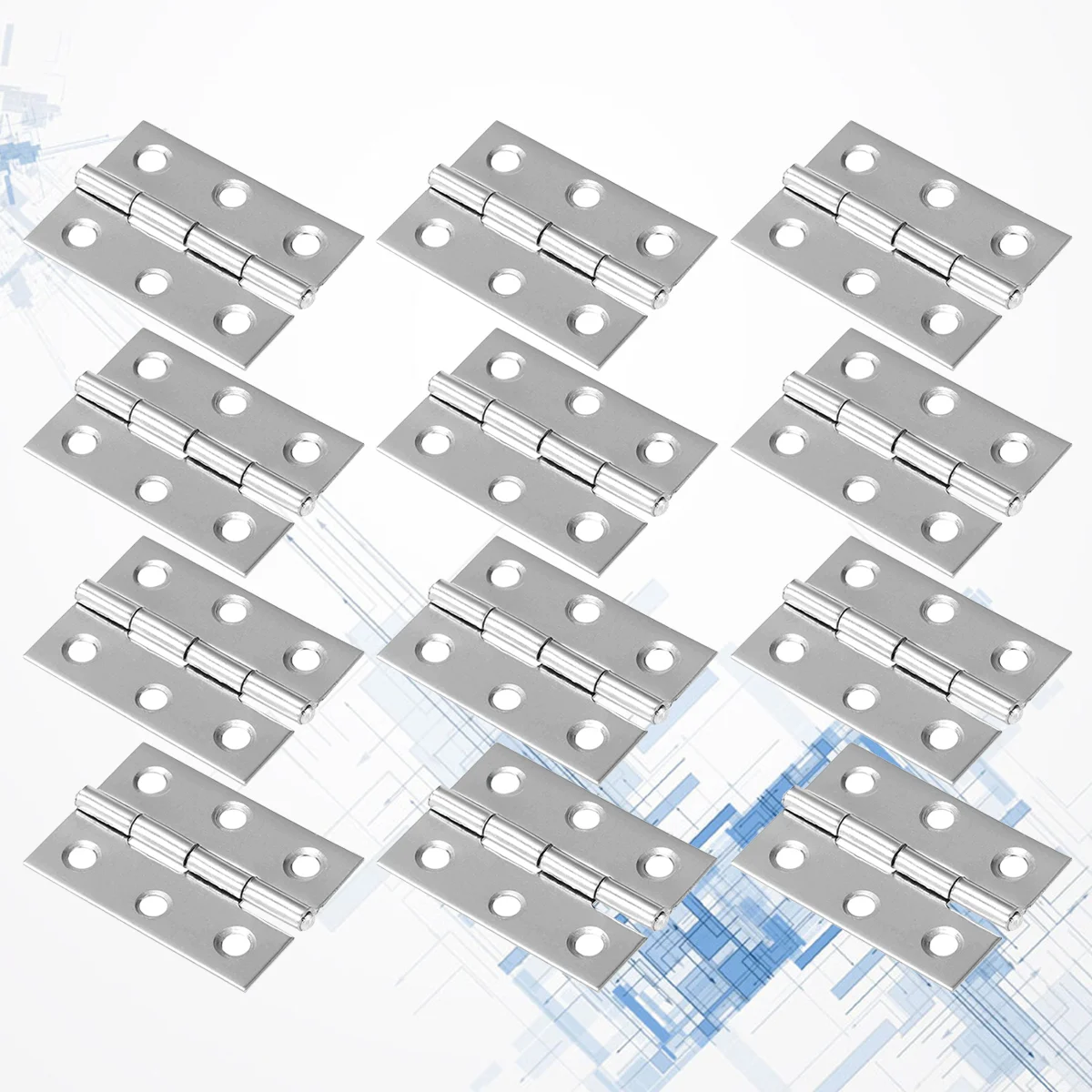 

Stainless Steel Hinge Inch Hinge Free Slot Bearing Thickened Mute Sub-Door Hinge Mute Flat Hinge Door Loose-Leaf Hinge