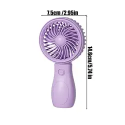 Compact Portable Fan with Adjustable 3 - Speed Settings - Quiet and Lightweight for Home, Office, School, and Travel (Purple)