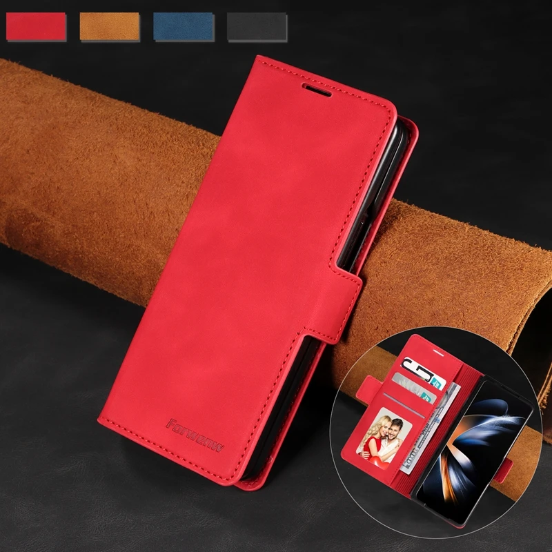 

Wallet Magnetic Leather Case For Samsung Galaxy Z Fold 5 Z Flip 5 Z Fold 4 Z Flip 4 Z Fold 3 Z Flip 3 Business Anti-drop Cover