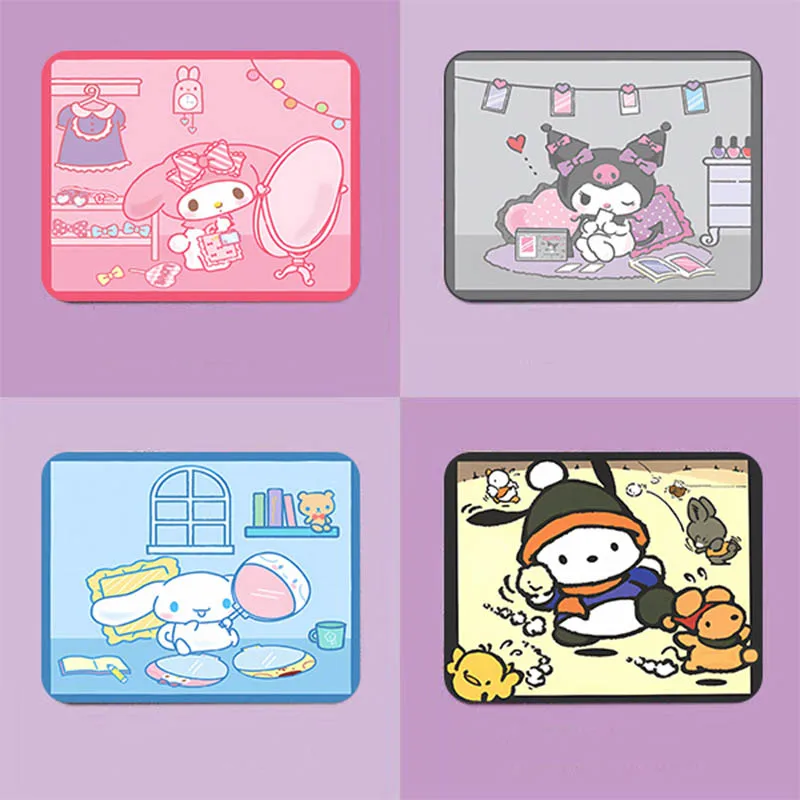 

Kawaii Sanrioed понравило Cinnamoroll Kuromi Аниме Фигурка игры офисный коврик для мыши Настольный коврик гладкие удобные цифровые периферийные устройства