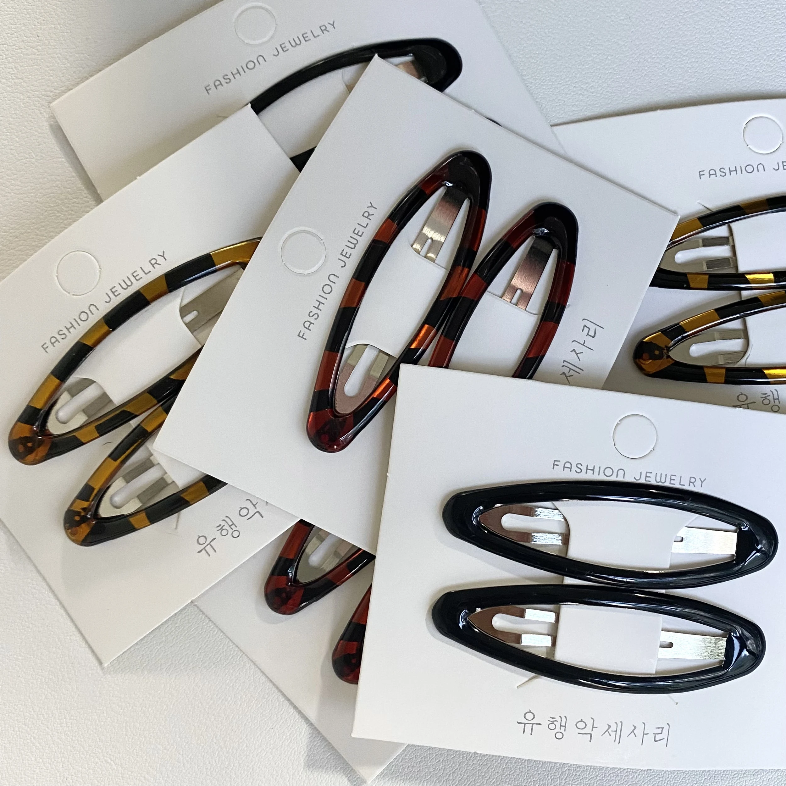 1PC Oval Acrylic Hair Clip Set, Multi - Color Fashion Hair Pins, Stylish Hair Accessories For Women And Girls