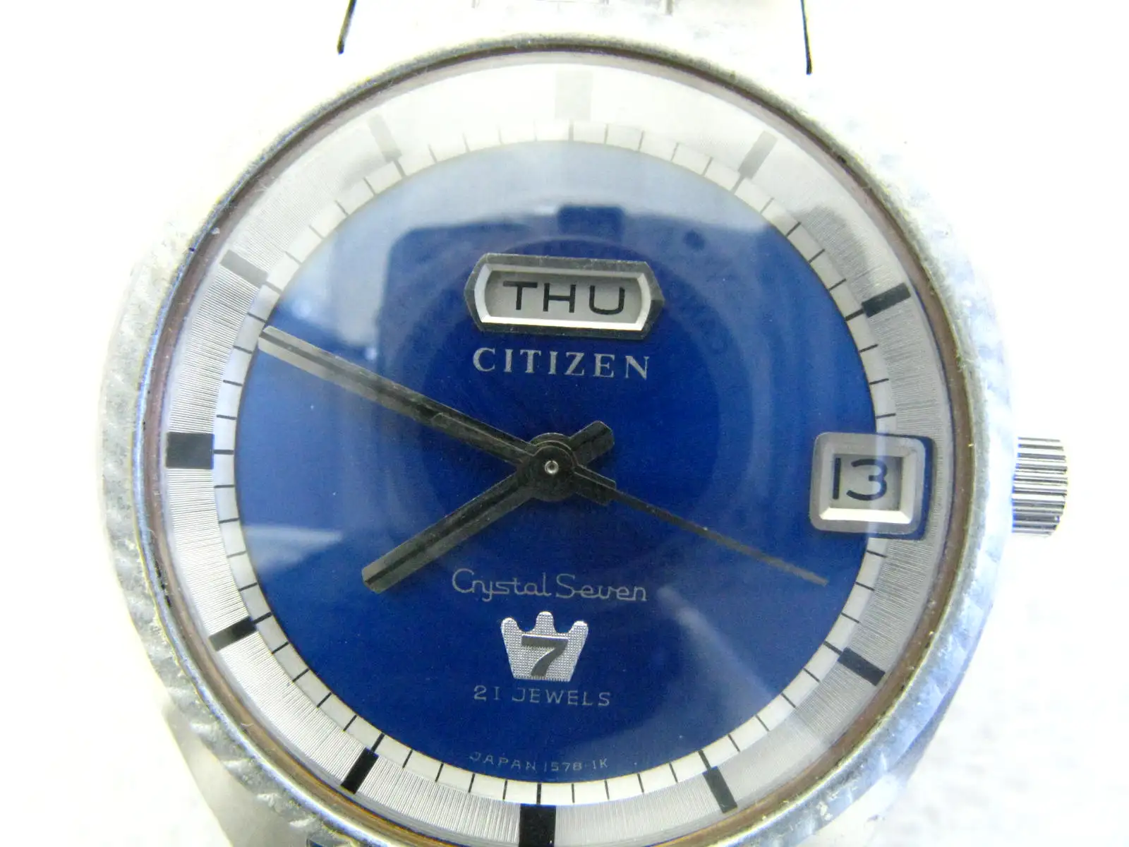 Crystal Seven "One-Eyed Dragon" Orologio Da Uomo Meccanico Automatico Blu Cielo Giapponese Ctz
