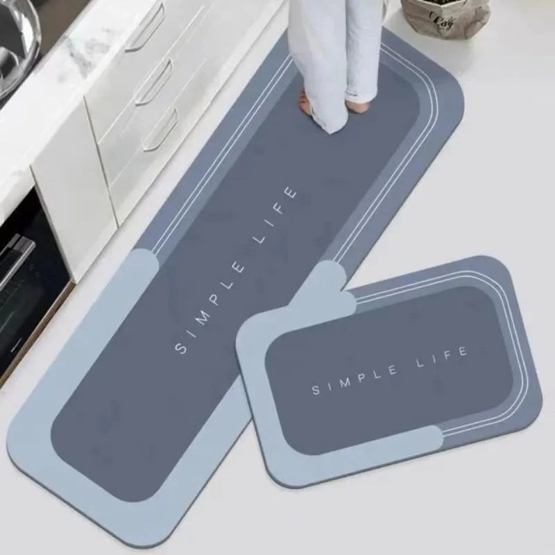 

Kitchen Floor Mat Bedroom Living Room Long Soft Rug Hallway Decor Carpet Bathroom Entrance Doormat Anti slip Absorb Water Mat