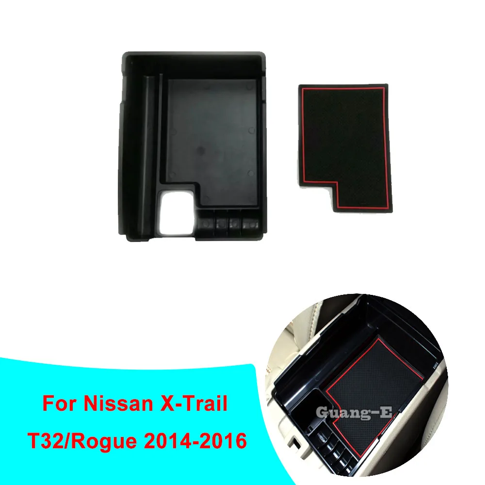 Car Storage Trim Container Center Console Cup Holder Gear Box Frame Bracciolo Per Nissan X-Trail Xtrail T32/Rogue 2014 2015 2016