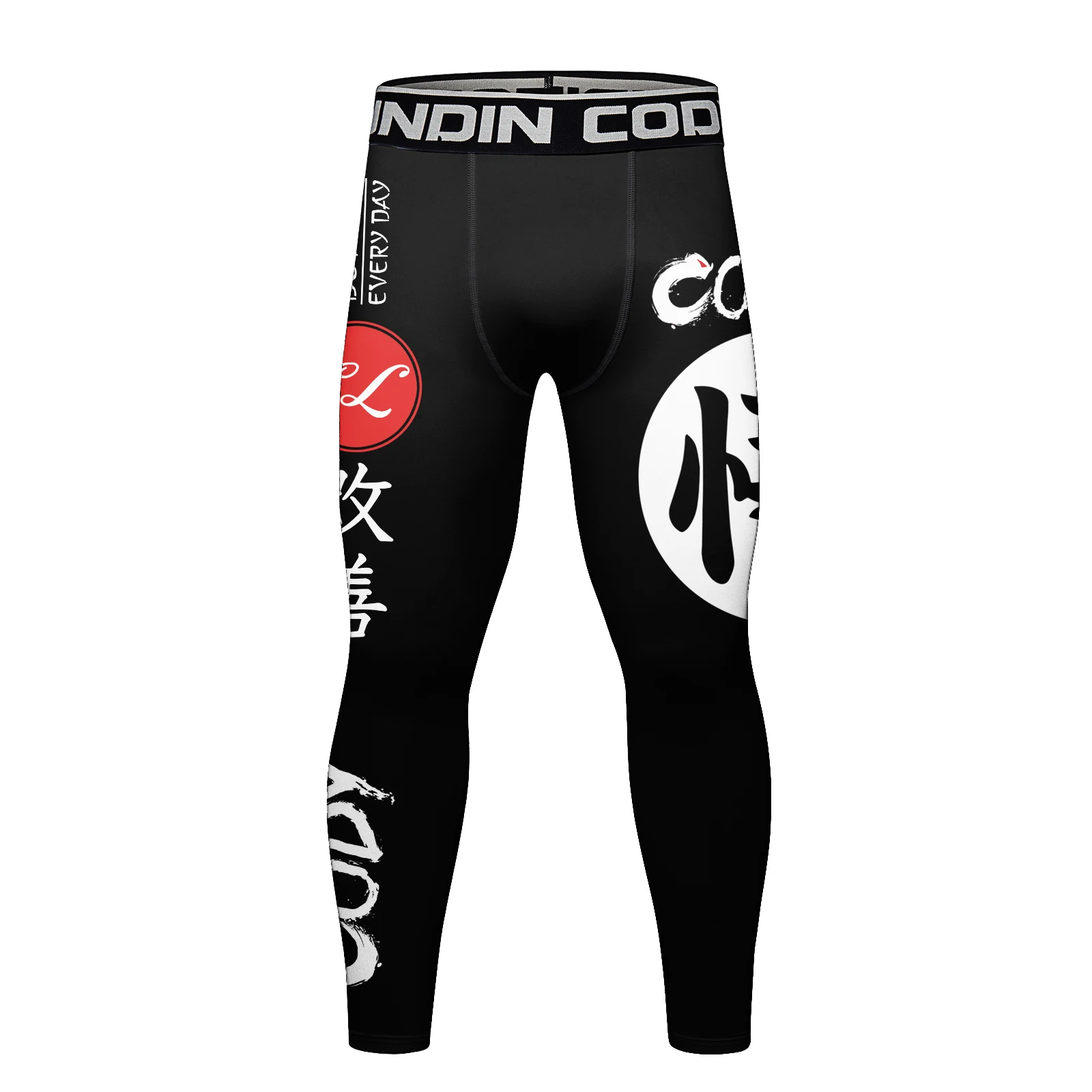Cody Lundin BJJ MMA Fighting Tight Pants For Men Outdoor Cycling Jogger Running Fitness Leggings With Personalized Digital Print 2