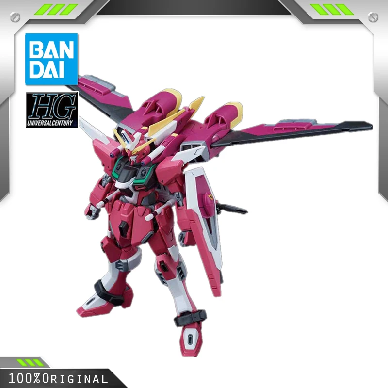 

ABANDAI Anime HG 1/144 ZGMF-X19 Justice Gundam New Mobile Report Wing Assembly Plastic Model Kit Action Toys Figures Gift