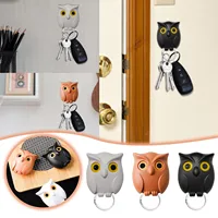Owl Key Hook Without Punching Entrance Foyer Living Room Wall Hanging Organized And Stored 1