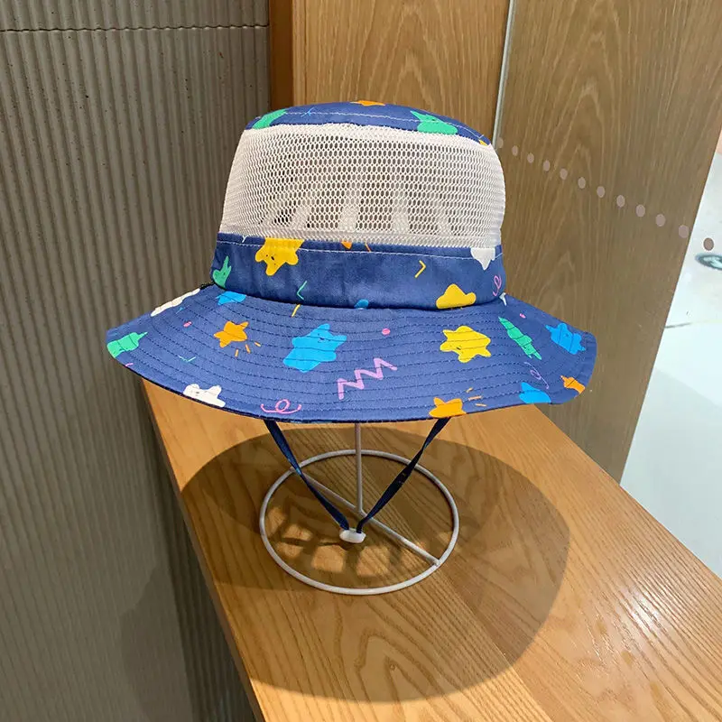 어린이용 태양 모자, 메쉬 어부 모자, 여름 모자,  액세서리, 