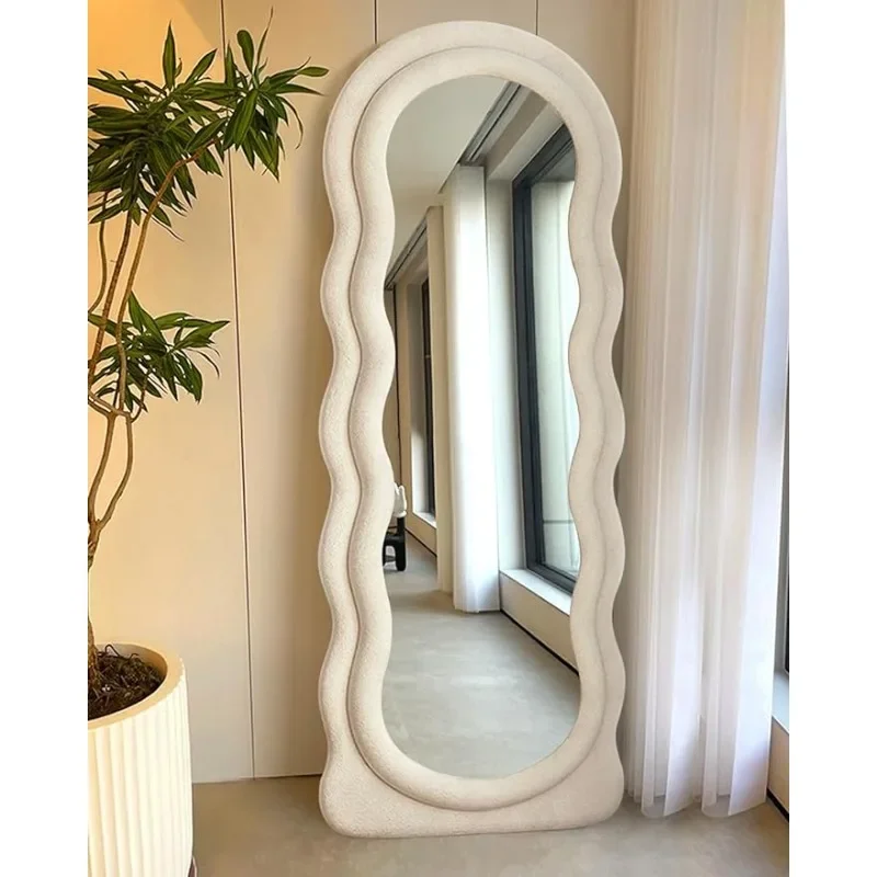 

DUTRIEUX Full Length Mirror,Floor Mirror with Stand Standing ,Wall-Mounted Mirror for Bedroom Living Room Cloakroom,Wavy Mirror