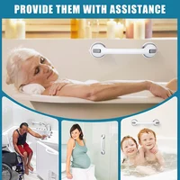 ราวจับถ้วยดูดสําหรับอ่างอาบน้ําและฝักบัว - ด้ามจับนิรภัยแบบไม่ต้องเจาะสําหรับผู้สูงอายุ, เก้าอี้อาบน้ํา, ห้องน้ําพร้อมด้ามจับกันลื่น 6