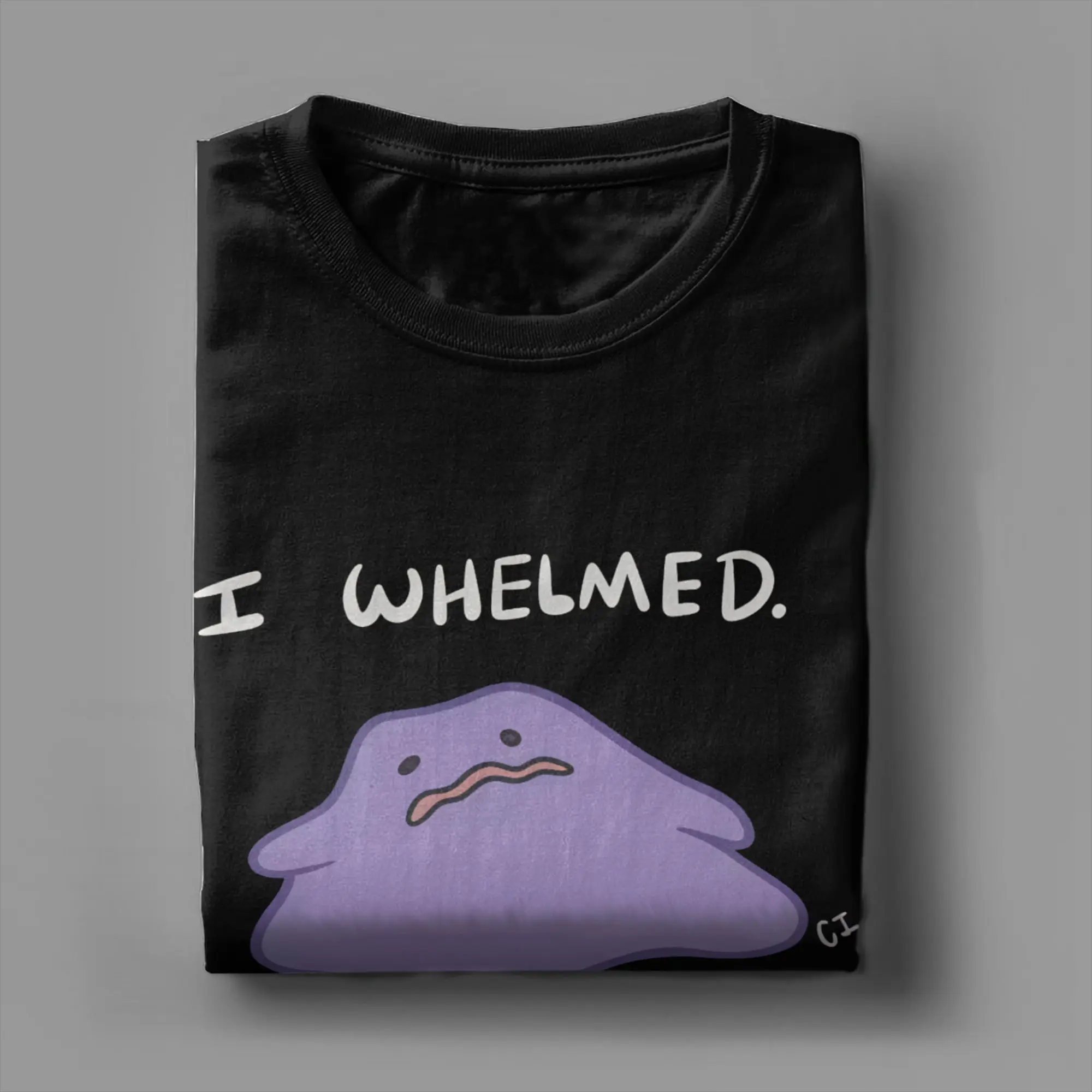 Ditto-T-Shirt für Herren, I WHELMED, 100 % Baumwolle, Hipster-T-Shirt mit kurzen Ärmeln und Rundhalsausschnitt, klassisches T-Shirt