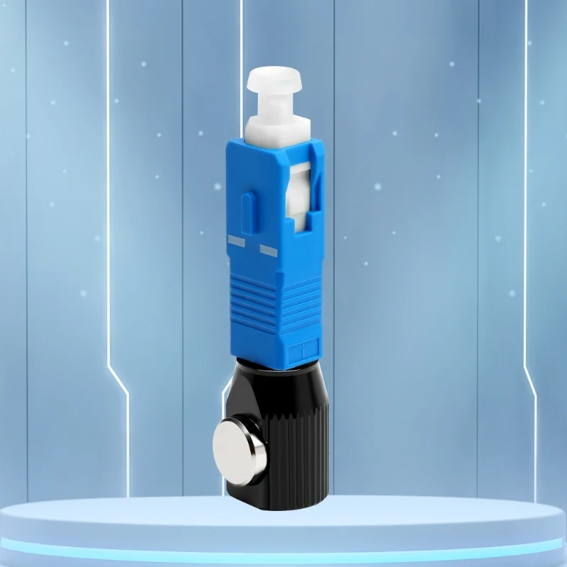 Conectores ópticos APC/UPC, adaptador temporal de brida de fibra desnuda Circular OTDR, conectores de acoplador de fibra de prueba, reemplazo - Imagen 2