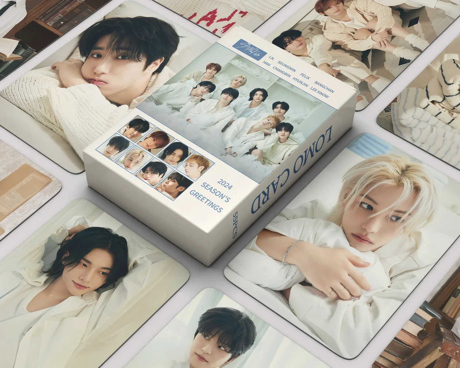 

55 шт./компл. Kpop бродячие Детские идеальный день 2024 походные поздравительные ломо-карты