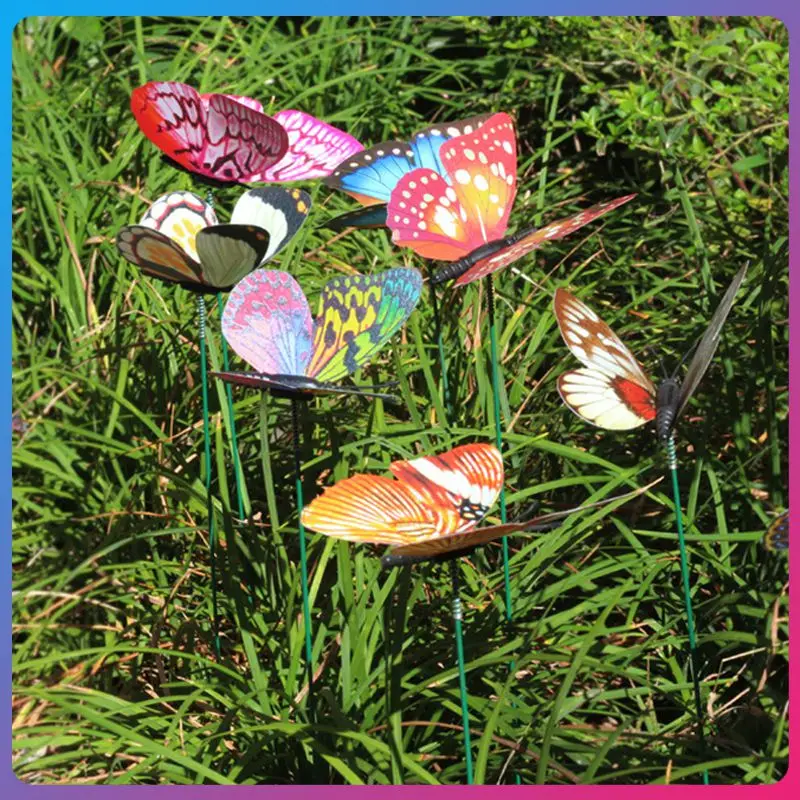 

25pcs Luminous Simulation Butterfly Gardening Butterfly Creative Flowerpot Plant Decoration Well-made Bright Lifelike Supplies