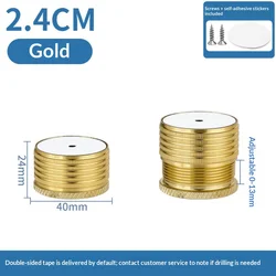 Adjustable Heavy - Duty Metal Furniture Risers with Non - Slip Silicone Pads, Set of 4 - 4pcs (4PCS Gold 26mm)