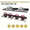 Power Tool Organizer with Drill Holder Wall Mount Strong Load Bearing Iron Space Saving Power Tool Storage Rack for Garage 5