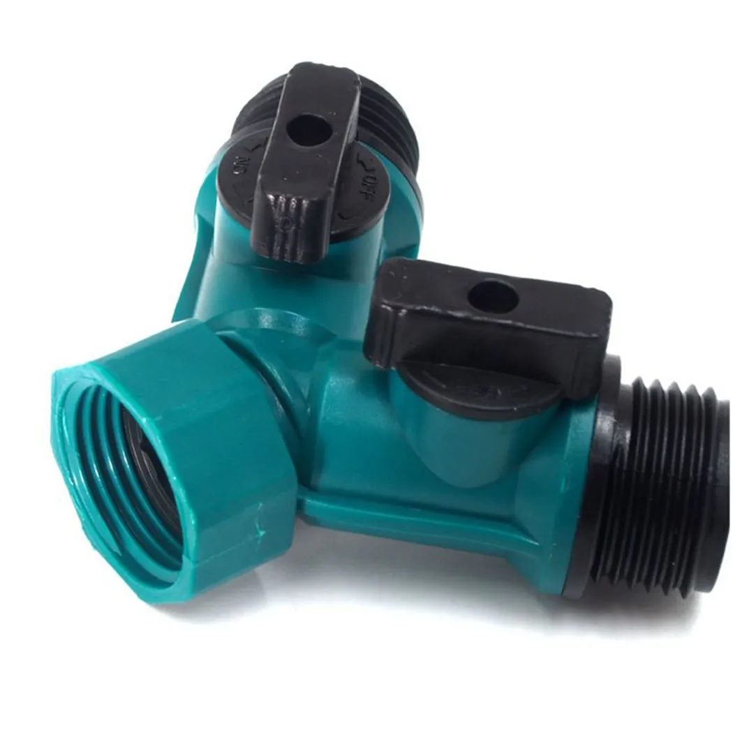 

2 Way Garden Hose Splitter Y-Type Watering Connector Distributor Outdoor Tap For Gardening Cleaning Irrigation Car Washing