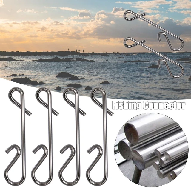 100Pcs/Lot Stainless Steel Multi-type Fishing Swivel Lure Connector Fishing  Rolling Hanging Snap Carp Fishing Tackle Accessories - AliExpress