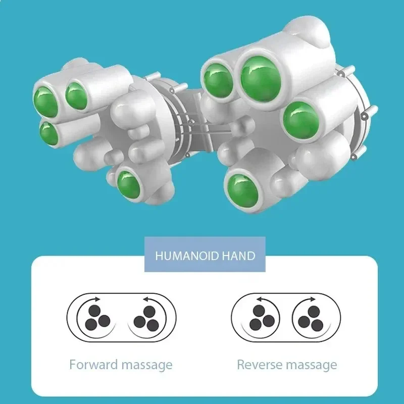 Appareil de massage multifonctionnel pour la nuque et les épaules, à pétrir, pour le cou, le dos et la taille. Multi-vitesses et réglables. Compresse chaude._voghion.com