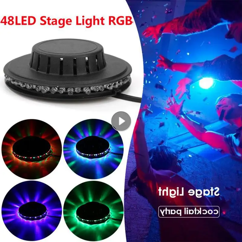

8W RGB Party Light Sound Activated Rotating Disco Light LED Ball Stage Effect Strobe Lamp KTV Bar Party Decoration Lighting