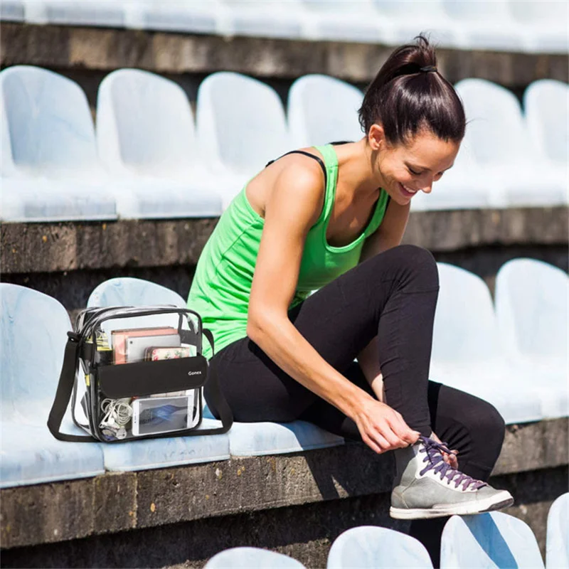 Backpack Transparent Pvc Waterproof Beach Bag Large Capacity Portable Handheld Shoulder Pack Outdoor Storage Bags