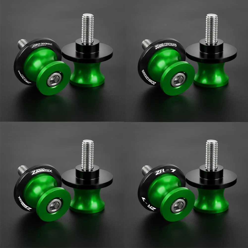 

8/M10 Swingarm Spools Rear Stand Screws Sliders Motorcycle For KAWASAKI ZR7 ZG1000 CONCOURS Zephyr750 Z1000SX Z1000R Accessories