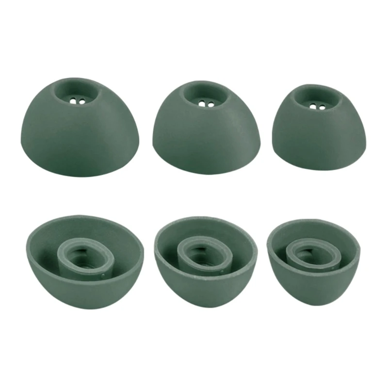 Comfortable Silicone Ear Tips - Replacement Earplugs in 3 Sizes (Small, Medium, Large) - Set of 3 Pairs