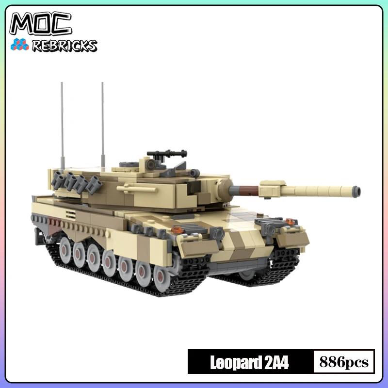 

Военная война MOC Leopard 2A4 основной боевой танк Масштаб 1:35 строительные блоки коллекционные модели наборы DIY игрушки детские подарки
