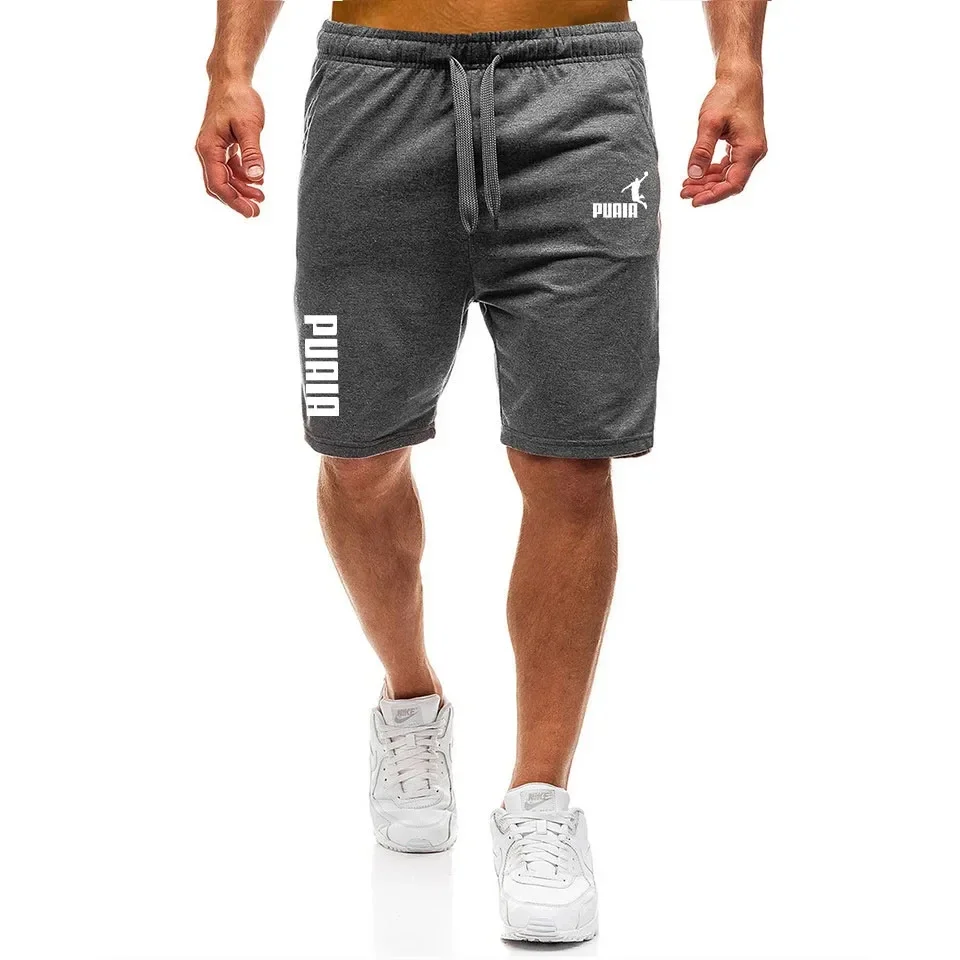 Мужские повседневные облегающие шорты для бега, тренировочные, спортивные брюки для фитнеса, летняя одежда, новая одежда, размеры