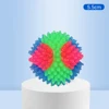 Pet Dog Toy Ball Tpr Tri-Color Light Up Elastic Small Dog Flash Pet Training Interactive Throwing Dog Ball 6
