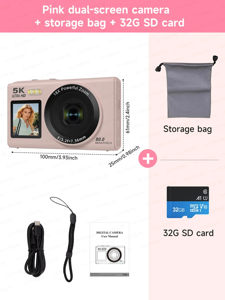 Set Fotocamera Rosa 2