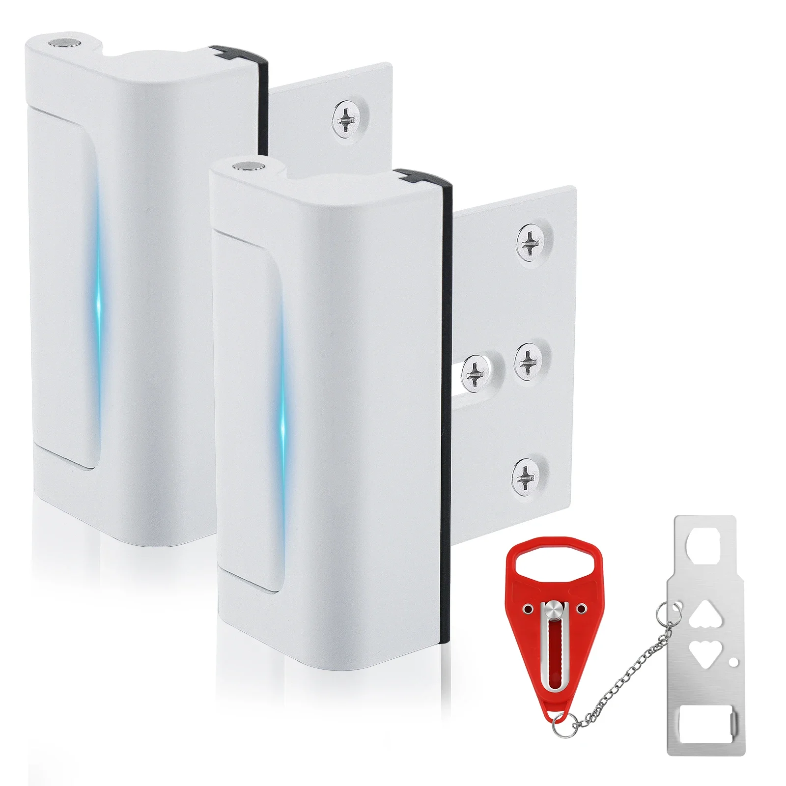 Door Reinforcement Lock Latch for Front Interior Inside Top Door Security Child Toddler Proof Kids Safety Renter Home Apartment electromagnetic locks