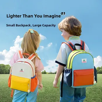 Ultra-Light Double Shoulder Backpack Orange Soda Design for Kindergarten Girls Primary School Boys And Girls Breathable Water... 1