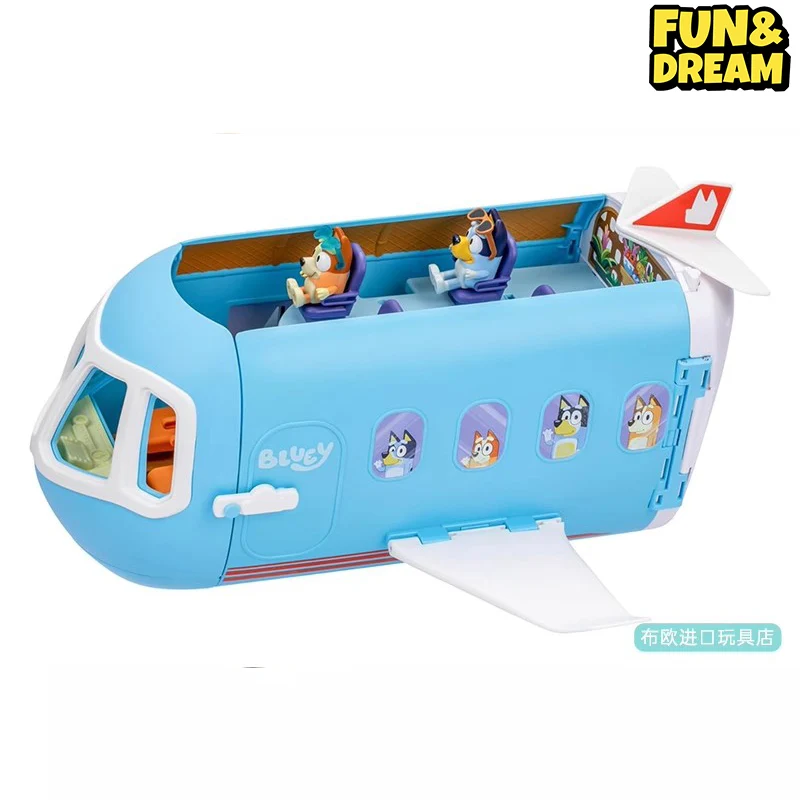 Spot Bluey Family Large Morphing Sounding Airplane Cruise Ship Doll Play House Children'S Toy Scene Action Figures Birthday Gift 2