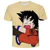 Cartoon Dragon Ball Z Top Kids 3D Print Short Sleeve Anime O Neck T-shirt Tees Children Soft T-shirts Boys' Casual Clothes Tops 5