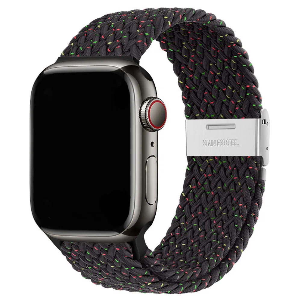Braided Nylon Strap for Apple Watch - Vibrant and Durable Bracelet