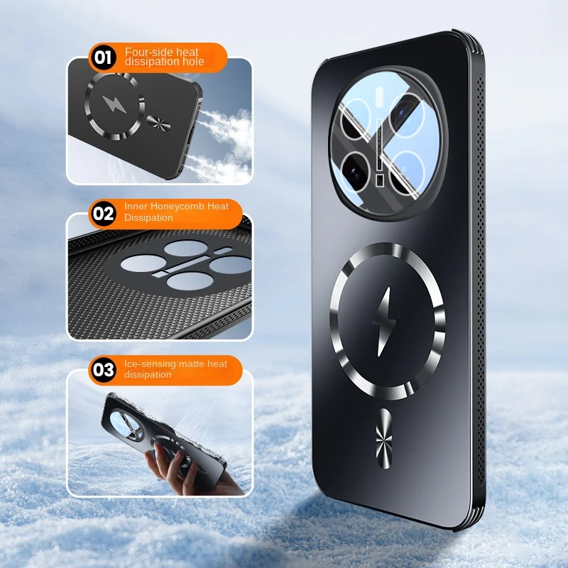 Sleek Hard Matte Magnetic Wireless Charging Protective Case for Huawei Honor Magic Series