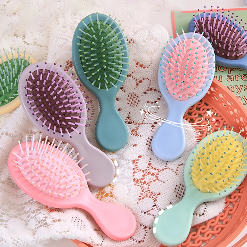 Massage Airbag Comb Adult Children Wet Dry Dual-use Hairdressing Styling Comb Portable Cute Anti Static Massager Hair Brush Tool comfortable triangular bathtubs foldable adult bath bucket artifact swimming pool dual use sweat steam fan shaped bath barrel b